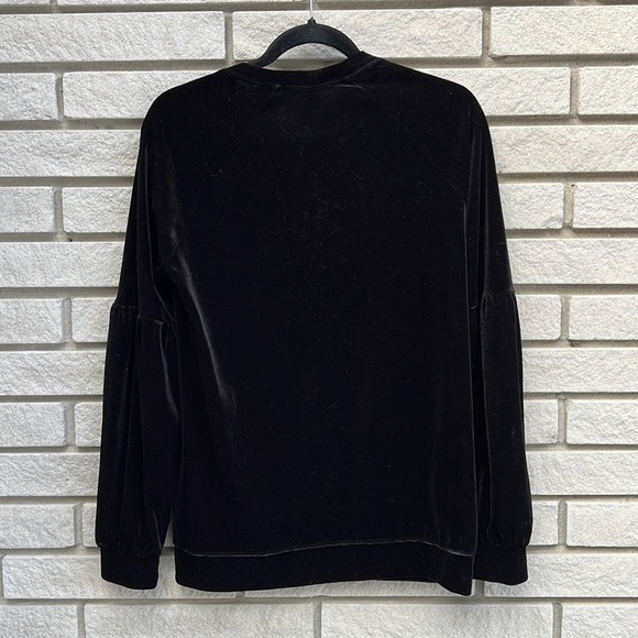 BCBGeneration Black Velvet Top - Picture 7 of 8